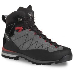 Buty trekkingowe męskie Dolomite Crodarossa High GTX 2.0. Czerwone buty trekkingowe męskie Dolomite, bez wzorów, sportowe, bez obcasa, bez zapięcia. Za 743.99 zł.