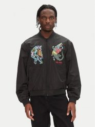 Volcom Kurtka bomber Bob Mollema A1612500 Czarny Boxy Fit. Czarne kurtki męskie Volcom, l, bez wzorów, z syntetyku, bez ramiączek, bez kaptura. Za 489.99 zł.