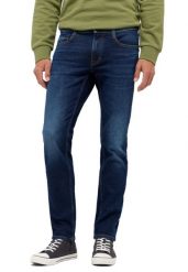 Męskie Spodnie Jeansowe MUSTANG Oregon Slim Denim Blue 1015865 5000 801. Niebieskie jeansy męskie Mustang, bez wzorów, z bawełny, klasyczne, z obniżonym stanem. Za 199.99 zł.