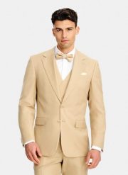 PAKO LORENTE - Beżowa marynarka garniturowa z wełny. Brązowe marynarki męskie Pako Lorente, m, bez wzorów, z poliesteru. Za 1,699.99 zł.