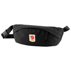 Nerka Fjallraven Ulvo Hip Pack Medium - black. Czarne saszetki męskie Fjällräven, bez wzorów. Za 238.99 zł.