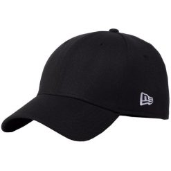 Czapka z daszkiem męska New Era Flag Basic Cap. Czarne czapki męskie New Era, bez wzorów, sportowe. Za 99.99 zł.