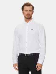 Boss Koszula B_Motion 50523317 Biały Regular Fit. Białe koszule męskie Boss, m, bez wzorów, z bawełny, bez kołnierzyka, bez ramiączek. Za 499.99 zł.