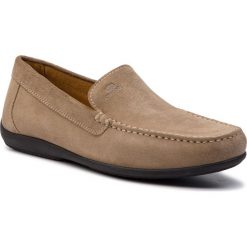 Mokasyny GEOX - U Ascanio A U920WA 00022 C5004 Sand. Brązowe mokasyny męskie Geox, z materiału, bez zapięcia. W wyprzedaży za 199.00 zł.