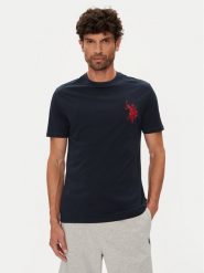 U.S. Polo Assn. T-Shirt MUP4367 Granatowy Regular Fit. Niebieskie koszulki polo męskie U.S. Polo Assn., m, bez wzorów, z bawełny, bez kołnierzyka, bez ramiączek. Za 129.99 zł.