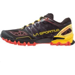 La Sportiva BUSHIDO Obuwie do biegania Szlak black/yellow. Czarne buty do biegania męskie La Sportiva, z gumy. Za 639.00 zł.