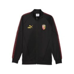 Męska kurtka RC Lens KING Anthem PUMA Black Pelé Yellow. Czarne kurtki treningowe męskie Puma, m, bez wzorów, ze lnu, bez kaptura, do biegania. Za 399.00 zł.