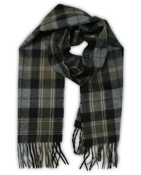 Szalik z Frędzlami, Popielato-Oliwkowy w Kratkę, Wełna z Kaszmirem, Ciepły, Męski -V. Fraas. Szare szaliki męskie V. Fraas, na zimę, bez wzorów, z kaszmiru, eleganckie. Za 129.00 zł.