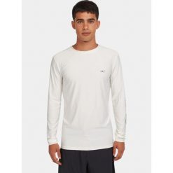 Rashguard męski O'Neill Essentials Skins L/Slv. Białe koszulki męskie z długim rękawem O'Neill, l, bez wzorów, z lycry, sportowe, bez kołnierzyka, bez ramiączek. Za 209.00 zł.