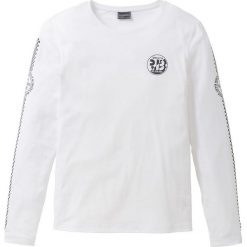 Shirt z długim rękawem Slim Fit bonprix biały. Koszulki męskie z długim rękawem marki 4f. Za 37.99 zł.