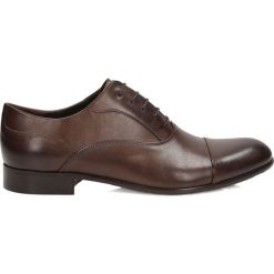 Brązowe półbuty wizytowe. Eleganckie półbuty męskie marki Kazar. Za 449.00 zł.