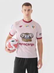 4F Koszulka klubowa wyjazdowa z sezonu 2024/25 męska 4F x Piast Gliwice - multikolor S. Brązowe t-shirty męskie 4f, m, bez wzorów, z dzianiny, bez kołnierzyka, bez ramiączek. Za 259.99 zł.