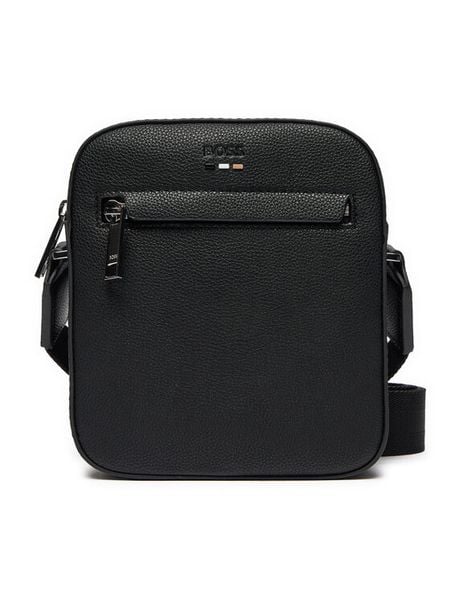 Boss Saszetka Ray Ns 50536475 Czarny. Czarne saszetki męskie Boss, bez wzorów, ze skóry. Za 339.99 zł.