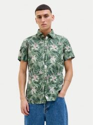 Jack & Jones Koszula Hawaii 12269137 Zielony Comfort Fit. Zielone koszule męskie Jack & Jones, m, bez wzorów, z bawełny, bez kołnierzyka, bez ramiączek. Za 79.99 zł.
