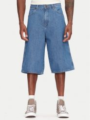 Wrangler Szorty jeansowe Jort 112362509 Niebieski Oversize. Niebieskie szorty męskie Wrangler, bez wzorów, z bawełny. Za 139.99 zł.