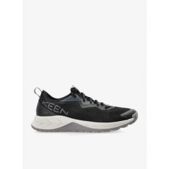 Buty turystyczne męskie Keen Versacore Speed. Czarne buty trekkingowe męskie Keen, bez wzorów, sportowe, bez obcasa, bez zapięcia. Za 375.99 zł.