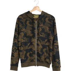 Ciemnozielona Bluza The Good Life. Czarne bluzy rozpinane męskie marki Born2be, moro, z materiału. Za 44.99 zł.