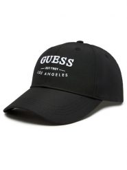 Guess Czapka z daszkiem Not Coordinated Smart Headwear AM5023 POL01 Czarny. Czarne czapki męskie Guess, z aplikacjami, z materiału. Za 99.99 zł.