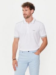 Boss Polo Paddy 1 50512995 Biały Regular Fit. Białe koszulki polo męskie Boss, m, bez wzorów, z bawełny, bez kołnierzyka, bez ramiączek. Za 649.99 zł.