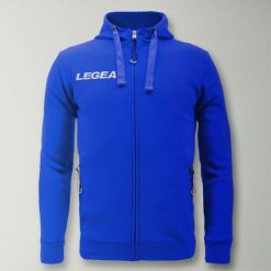 Junior Bluza Sarajevo z kapturem Jasnoniebieska. Niebieskie bluzy z kapturem męskie Legea, m, bez wzorów, z bawełny, z kapturem, do biegania. W wyprzedaży za 180.00 zł.