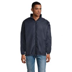 Kurtka Wiatrówka Unisex Dla Dorosłych. Niebieskie kurtki męskie SOL'S, s, bez wzorów, sportowe, bez ramiączek, bez kaptura. Za 72.99 zł.