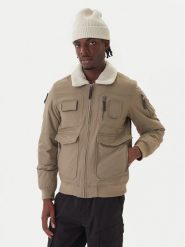 Aeronautica Militare Kurtka bomber 252AB3024UCT03151 Khaki Regular Fit. Brązowe kurtki męskie Aeronautica Militare, m, bez wzorów, z syntetyku, bez ramiączek, bez kaptura. Za 1,719.00 zł.