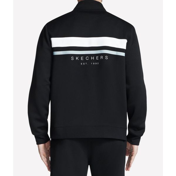 Bluza Męska Skechers. Czarne bluzy nierozpinane męskie Skechers, m, bez wzorów, bez ramiączek, bez kaptura. Za 180.99 zł.