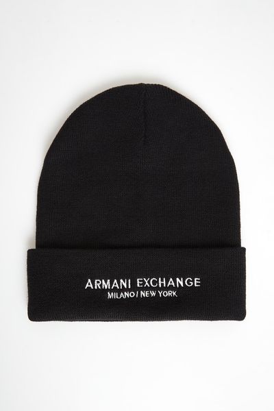 Czapka męska z logo ARMANI EXCHANGE. Czapki męskie Armani Exchange, bez wzorów. Za 239.00 zł.