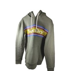 Bluza z kapturem w paski z logo Superdry Venue. Szare bluzy nierozpinane męskie Superdry., m, bez wzorów, z kapturem. W wyprzedaży za 253.50 zł.