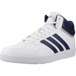 Buty ADIDAS HOOPS 4.0 MID Biały. Białe buty trekkingowe męskie ADIDAS, bez wzorów, z syntetyku, sportowe, bez obcasa, bez zapięcia. Za 297.90 zł.