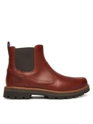 Timberland Sztyblety Britton Road Chelsea TB0A6A4WA1G1 Brązowy. Brązowe sztyblety męskie Timberland, ze skóry, bez obcasa, bez zapięcia. Za 719.99 zł.