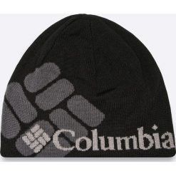 Columbia - Czapka. Czarne czapki męskie Columbia, na zimę, z nadrukiem, z dzianiny. Za 99.90 zł.