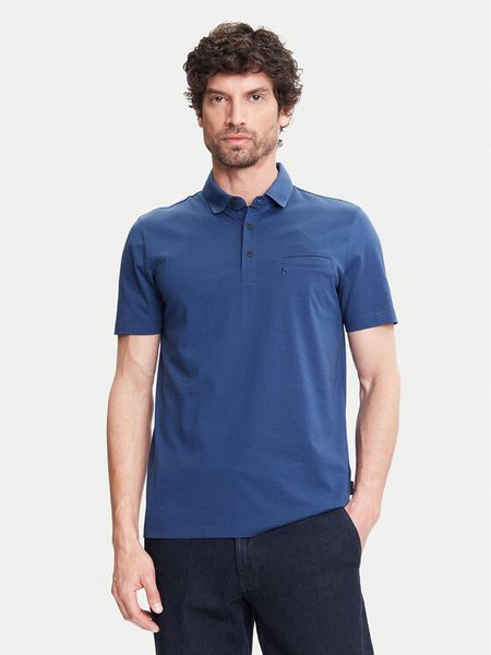 Pierre Cardin Polo C5 21514.2122 Granatowy Regular Fit. Niebieskie koszulki polo męskie Pierre Cardin, m, bez wzorów, z bawełny, bez kołnierzyka, bez ramiączek. Za 219.99 zł.