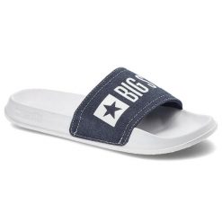 Białe Klapki Big Star Modne Męskie Buty Na Lato. Białe klapki i japonki męskie Big Star, z aplikacjami. Za 65.00 zł.