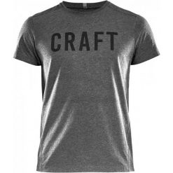 Craft T-Shirt Męski Deft Ss, Szary Xxl. Szare t-shirty sportowe męskie Craft, z nadrukiem, z bawełny, sportowe. W wyprzedaży za 89.00 zł.