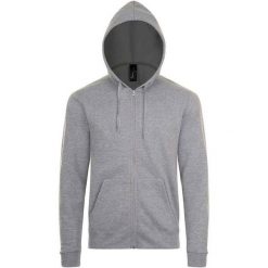Bluza Z Kapturem Dla Dorosłych Unisex Stone. Szare bluzy nierozpinane męskie SOL'S, m, bez wzorów, z kapturem. Za 123.99 zł.