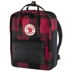 Plecak miejski Fjallraven Kanken Re-Wool - red/black. Czerwone plecaki męskie Fjällräven, bez wzorów. W wyprzedaży za 637.30 zł.