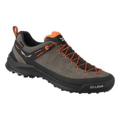 Buty Podejściowe Męskie Salewa Wildfire Leather Gtx. Brązowe buty zimowe męskie Salewa, bez wzorów, z zamszu, sportowe, bez obcasa, bez zapięcia. Za 829.99 zł.