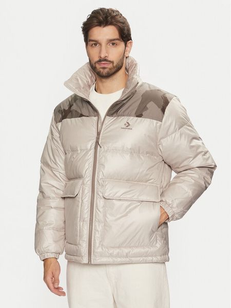 Converse Kurtka puchowa Commercial 10027145-A02 Beżowy Regular Fit. Brązowe kurtki męskie Converse, m, bez wzorów, z puchu, bez ramiączek, bez kaptura. Za 589.99 zł.