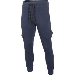 Spodnie dresowe męskie SPMD003 - ciemny granat melanż. Spodnie dresowe męskie marki 4f. Za 129.99 zł.