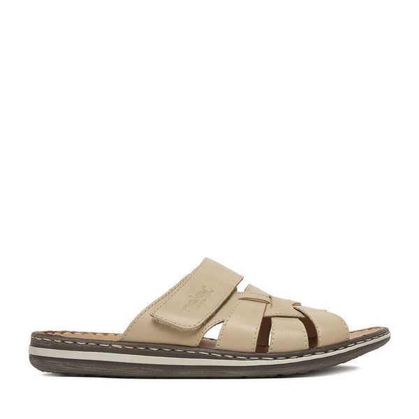 Klapki Rieker. Brązowe klapki i japonki męskie Rieker, bez wzorów. Za 319.99 zł.