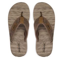 Japonki Skechers. Brązowe klapki i japonki męskie Skechers, bez wzorów. Za 179.99 zł.