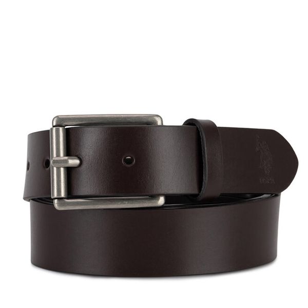 Pasek U.S. Polo Assn. Brązowe paski męskie U.S. Polo Assn., bez wzorów. Za 189.99 zł.