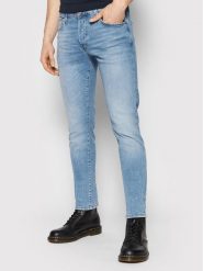 Jack & Jones Jeansy Glenn 12204334 Niebieski Slim Fit. Niebieskie jeansy męskie Jack & Jones, bez wzorów, z bawełny. Za 179.99 zł.