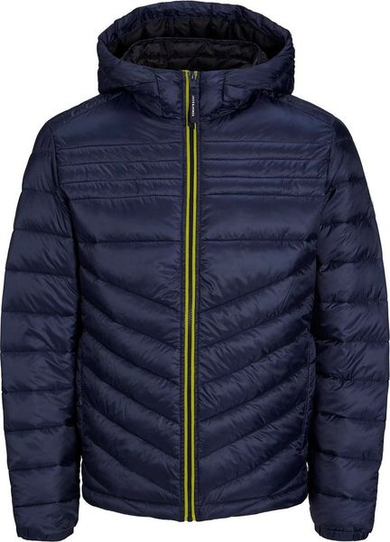 Kurtka męska Jack & Jones Jack & Jones kurtka puchowa JJEHERO PUFFER HOOD NOOS 12211785 S. Kurtki męskie Jack & Jones, m, bez wzorów, z puchu, bez ramiączek, bez kaptura. Za 259.00 zł.