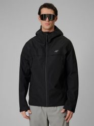 4F Kurtka przejściowa membrana 5000 męska - czarna XXL. Czarne kurtki męskie 4f, l, bez wzorów, z materiału, biznesowe, bez ramiączek, bez kaptura. Za 399.99 zł.