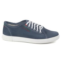 Buty Polbut Skórzane Sneakersy Męskie Model 2129 granatowe niebieskie. Niebieskie buty sportowe na co dzień męskie m, bez wzorów, ze skóry, klasyczne, bez ramiączek, bez kaptura, trekkingowe. Za 303.63 zł.