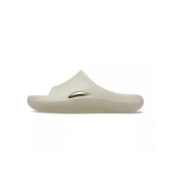Klapki męskie Crocs Mellow Recovery Slide. Brązowe klapki i japonki męskie Crocs, bez wzorów, z materiału. Za 279.00 zł.