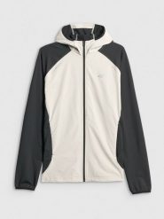 4F Bluza do biegania regular z kapturem męska - czarna S. Czarne bluzy z kapturem męskie 4f, m, bez wzorów, z materiału, z kapturem. Za 249.99 zł.