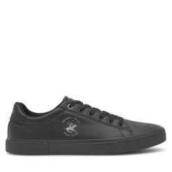 Tenisówki Beverly Hills Polo Club. Czarne trampki męskie Beverly Hills Polo Club, bez wzorów, bez zapięcia. Za 159.99 zł.